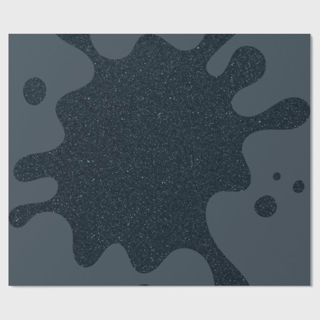 Papier Cadeau Papier d'emballage cadeau personnalisé encre au ch (Plat)