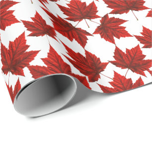 Papier Cadeau Papier d'emballage Canada Papier feuille d'érable