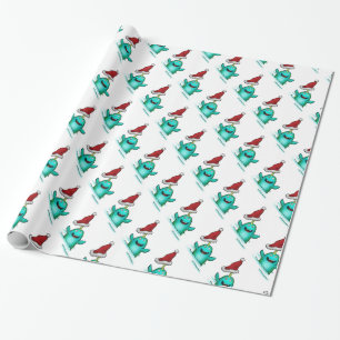 Papier Cadeau Papier d'emballage, casquette de Norwhal Père Noël