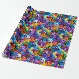 Papier Cadeau Papier d'emballage - Chiots de fierté 1