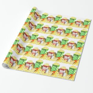 Papier Cadeau Papier d'emballage d'amants de maïs éclaté