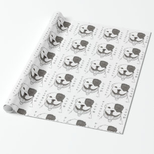 Papier Cadeau Papier d'emballage d'amour de Pitbull