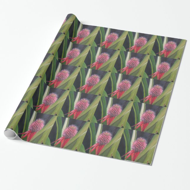 Papier Cadeau Papier d'emballage d'ANANAS (Déroulé)