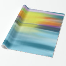 Papier d'emballage d'aquarelle de coucher du