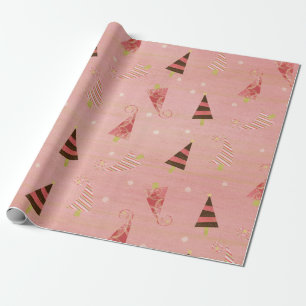 Papier Cadeau Papier d'emballage d'arbres lunatiques de