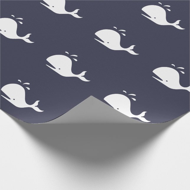 Papier Cadeau Papier d'emballage de baleine (Coin)