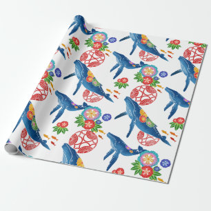 Papier Cadeau papier d'emballage de bingata de style d'art