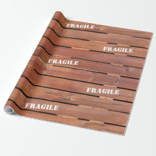 Papier Cadeau Papier d'emballage de caisse en bois