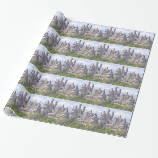 Papier Cadeau Papier d'emballage de Camelot (Déroulé)