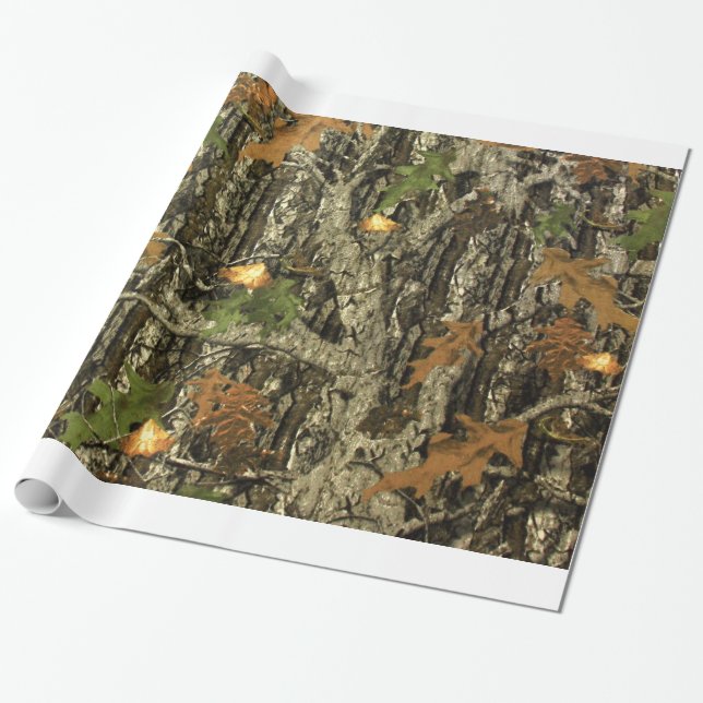 Papier Cadeau Papier d'emballage de Camo de chasse (Déroulé)
