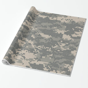 Papier Cadeau Papier d'emballage de camouflage d'ACU Digital
