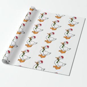 Papier Cadeau Papier d'emballage de canard de bande dessinée de