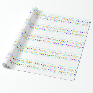 Papier Cadeau Papier d'emballage de Chanukah Menorah
