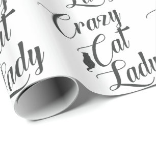 Papier Cadeau Papier d'emballage de chat d'amoureux des chats