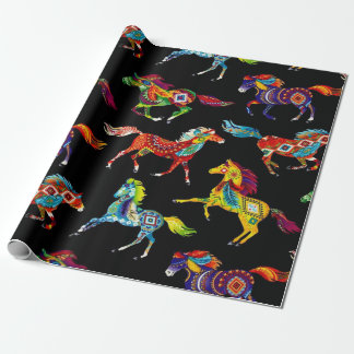 Papier Cadeau Papier d'emballage de cheval