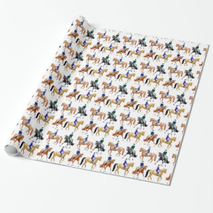 Papier Cadeau Papier d'emballage de cheval équestre de dressage