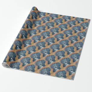 PAPIER CADEAU PAPIER D'EMBALLAGE DE CHIOT DOUX DE HAVANESE
