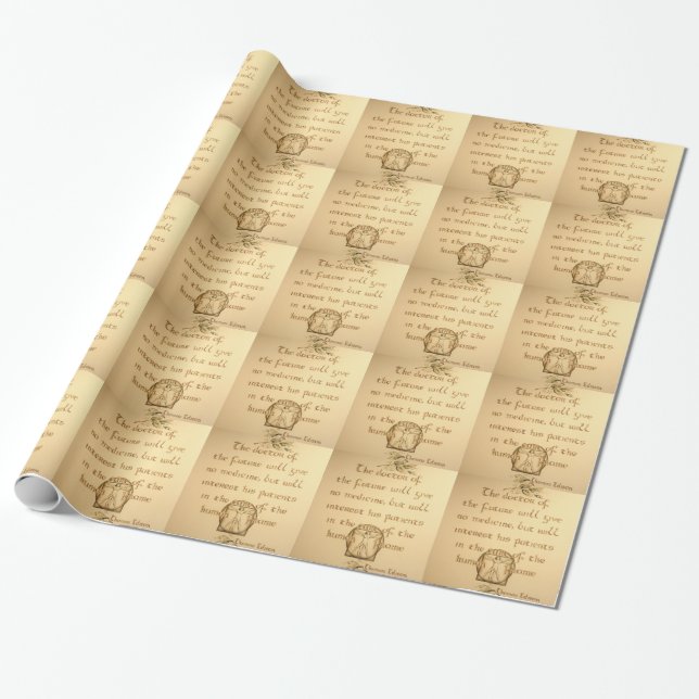 Papier Cadeau Papier d'emballage de chiropractie (Déroulé)