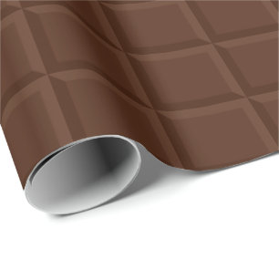 Papier Cadeau Papier d'emballage de chocolat de texture brune