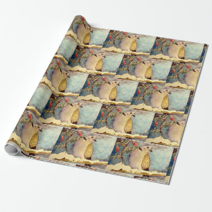 Papier Cadeau Papier d'emballage de colombe