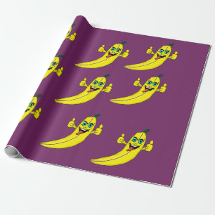 Papier Cadeau Papier d'emballage de conception de banane