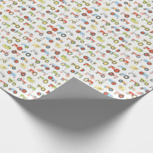 Papier Cadeau Papier d'emballage de conception de tracteur