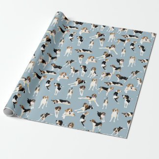 Papier Cadeau Papier d'emballage de Coonhound de marcheur