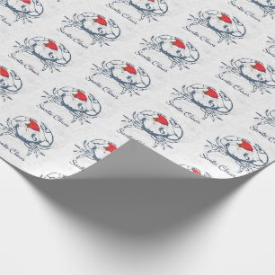 Papier Cadeau Papier d'emballage de crabe de griffes de Père