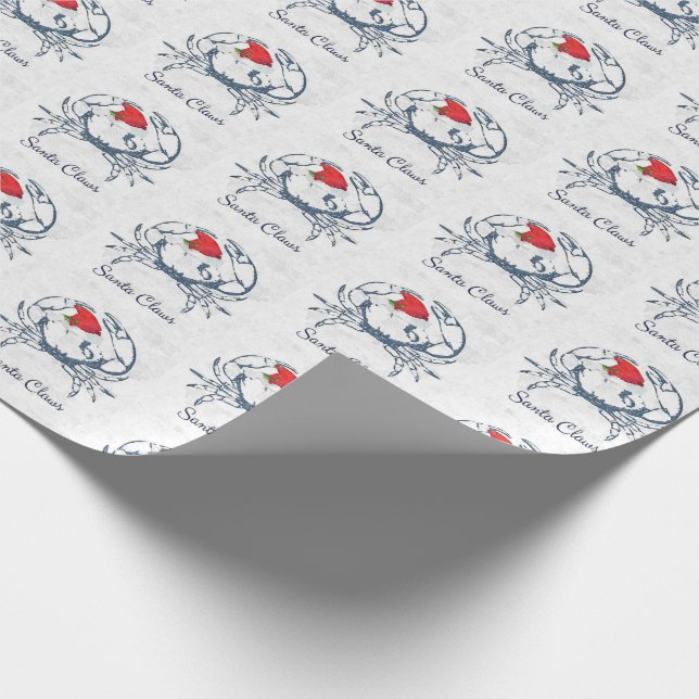 Papier Cadeau Papier d'emballage de crabe de griffes de Père (Coin)
