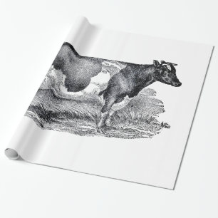 Papier Cadeau Papier d'emballage de deux vaches