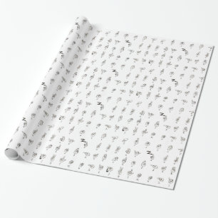 Papier Cadeau Papier d'emballage de diagramme d'ASL