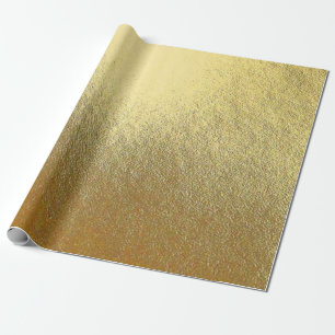 Papier Cadeau Papier d'emballage de feuille d'or