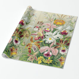 Papier Cadeau Papier d'emballage de fleurs d'Orchidae