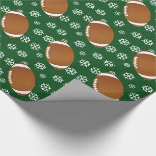 Papier Cadeau Papier d'emballage de flocon de neige du football
