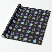 papier d'emballage de flocons de neige
