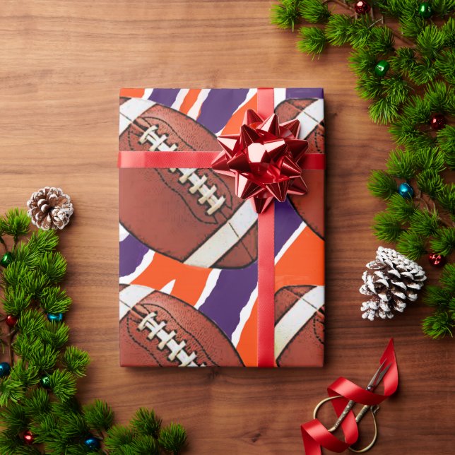 Papier Cadeau Papier d'emballage de football - Tiger Design (Cadeau de vacances)