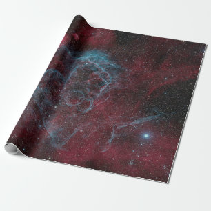 Papier Cadeau Papier d'emballage de galaxie rouge