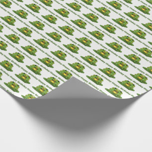 Papier Cadeau Papier d'emballage de grenouille de houblon