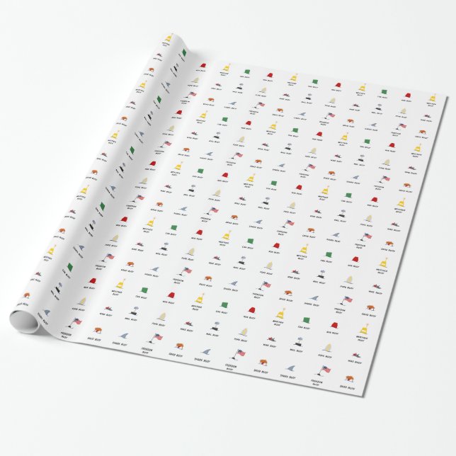 Papier Cadeau Papier d'emballage de guide de balise (Déroulé)