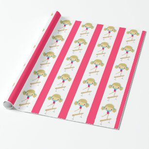 Papier Cadeau Papier d'emballage de gymnastique
