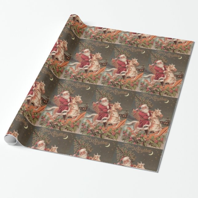 Papier Cadeau Papier d'emballage de Joyeux Noël (Déroulé)