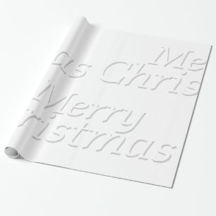 Papier Cadeau Papier d'emballage de Joyeux Noël de Snowy White