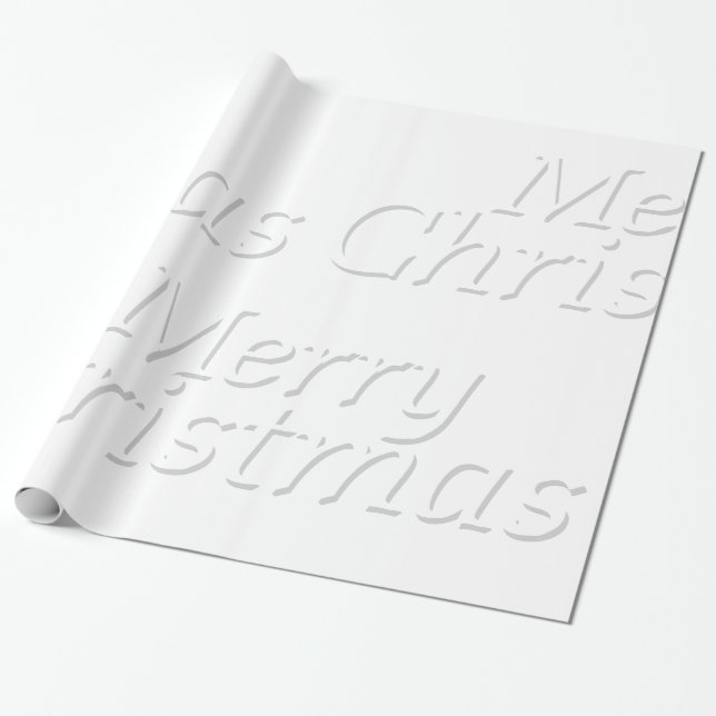 Papier Cadeau Papier d'emballage de Joyeux Noël de Snowy White (Déroulé)