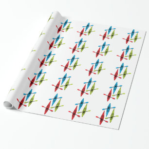 Papier Cadeau papier d'emballage de kayak