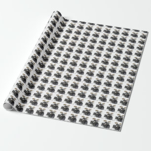 Papier Cadeau Papier d'emballage de kit de tambour