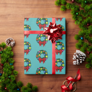 Papier Cadeau Papier d'emballage de la couronne rouge Bow