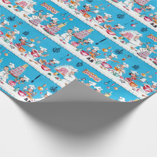 Papier Cadeau Papier d'emballage de la moitié du siècle