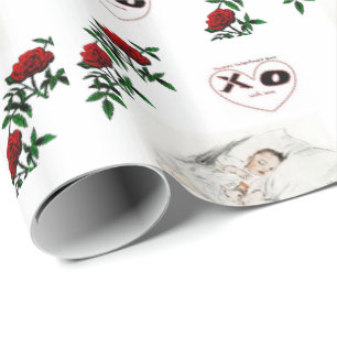 Papier Cadeau Papier d'emballage de la Saint-Valentin