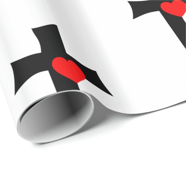 Papier Cadeau Papier d'emballage de la Saint-Valentin (Coin rond)