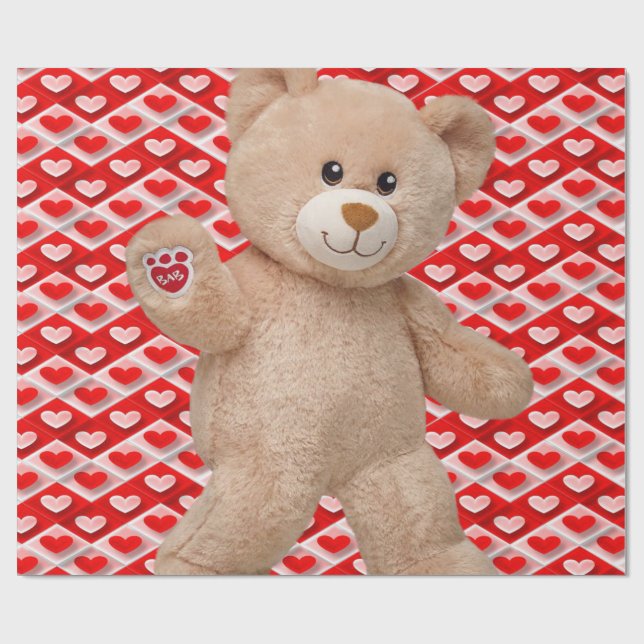 Papier Cadeau Papier d'emballage de la Saint-Valentin (Plat)